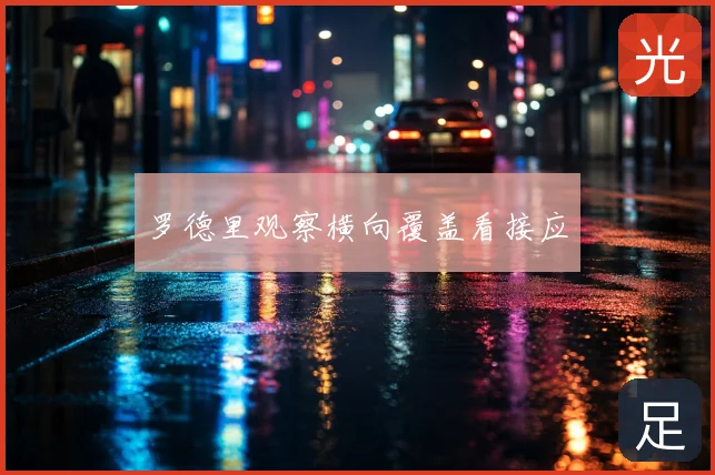 罗德里观察横向覆盖看接应